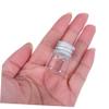 Mobestech 48-Piece Mini Glass Bottles with Lids, Tiny Transparent Glass Sample Containers with Screw Caps for Perfume Liquids and DIY Projects view 4