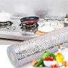 Stainless Steel Look Aluminum Contact Paper, 5 m (16.4 ft), Peel-and-Stick Wallpaper for Countertops and Appliances, 60 cm, Silver - Orange Peel view 1