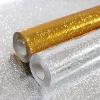 Stainless Steel Look Aluminum Contact Paper, 5 m (16.4 ft), Peel-and-Stick Wallpaper for Countertops and Appliances, 60 cm, Silver - Orange Peel view 3