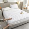 LDLCYCN White 120 x 200 cm Full Waterproof Mattress Protector, Deep-Pocket Fitted Cover for Mattresses up to 11 in, Breathable with 360° Elastic Band view 1
