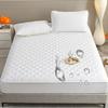 LDLCYCN White 120 x 200 cm Full Waterproof Mattress Protector, Deep-Pocket Fitted Cover for Mattresses up to 11 in, Breathable with 360° Elastic Band view 2