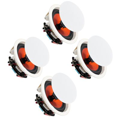 STUDIOFINIX 8-Inch Flush-Mount Ceiling Speakers, Passive, 800 W Max, 2 Pairs