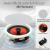 STUDIOFINIX 8-Inch Flush-Mount Ceiling Speakers, Passive, 800 W Max, 2 Pairs view 2