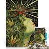 1,000-Piece Wooden Art Puzzle for Adults and Teens, Woman Design, Ages 14+, 19.6 x 29.5 in view 1