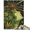 1,000-Piece Wooden Art Puzzle for Adults and Teens, Woman Design, Ages 14+, 19.6 x 29.5 in view 2