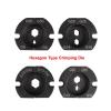 2.0T Pneumatic Terminal Crimping Tool AM-70 for Non-Insulated Cable Lugs, 6–70 mm², Hexagon view 4