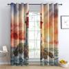 Venivici Lighthouse Blackout Curtains, Nautical Sunset Design, 2-Piece Set view 2