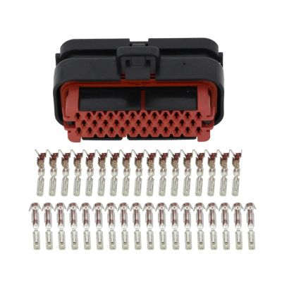 35-Pin Waterproof Female Connector 776164-1 for Automotive Accessories, Cable Connections, and ECU Wiring with Terminals (5 Sets)