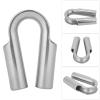 304 Stainless Steel Wire Rope Thimbles for Winch, Boat Accessories (7 mm, 2 pcs) view 3