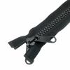 SHUNLI 182 cm #10 Black Plastic Separating Zipper with Double Sliders view 4