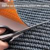 YHXAIQ Door and Dirt-Trapping Mat, Water-Absorbent and Non-Slip, Polyester + TPE, Gray, 90 x 100 cm view 2