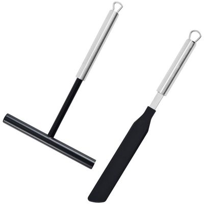 Luxylei 2-Piece Stainless Steel French Crêpe Spreader Set