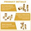 QUARKZMAN 28-Piece M4 Threaded Inserts, 5 mm L x 5.5 mm OD view 3