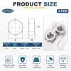 QUARKZMAN M18x1 mm Hex Nuts, 2-Pack, 304 Stainless Steel view 2