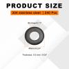 QUARKZMAN 240-Piece Black 304 Stainless Steel Washers, M2.5 view 2