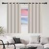 FEIJDON Blackout Curtain 210 x 305 cm, Thermal Curtain with Grommets, Beige view 1
