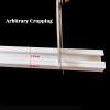 Flexible Self-Adhesive Curtain Track, No Drilling, White, 170 cm (5.6 ft) view 2