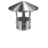 Stainless Steel Chimney Cap, Rain Hood, Round, 100–250 mm, 170 mm Variant view 1
