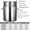 AYCDL 63-Qt Stainless Steel Stock Pot with Basket and Lid view 2