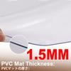 Clear Office Chair Mat, Transparent PVC Floor Protector for Hard Floors, 1.5 mm, Rectangular, 90 x 270 cm view 3