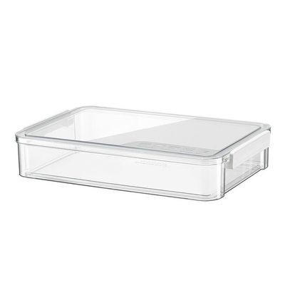 Adfaga Transparent ID Storage Box with Secure Latching Lid