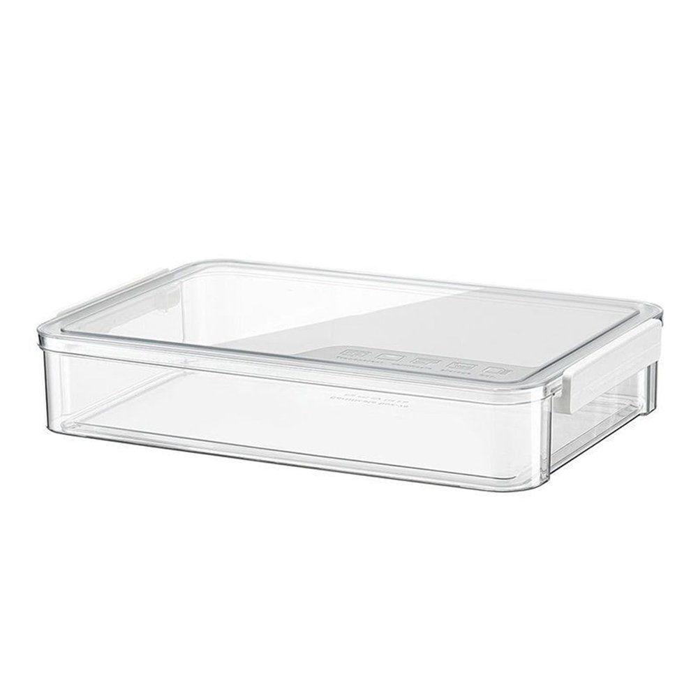 Adfaga Transparent ID Storage Box with Secure Latching Lid