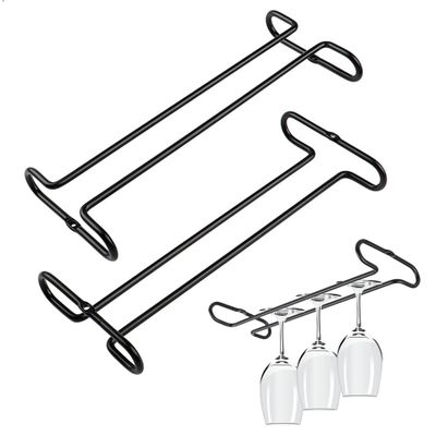 mongtsamz 2-Piece Hanging Wine Glass Holder Set