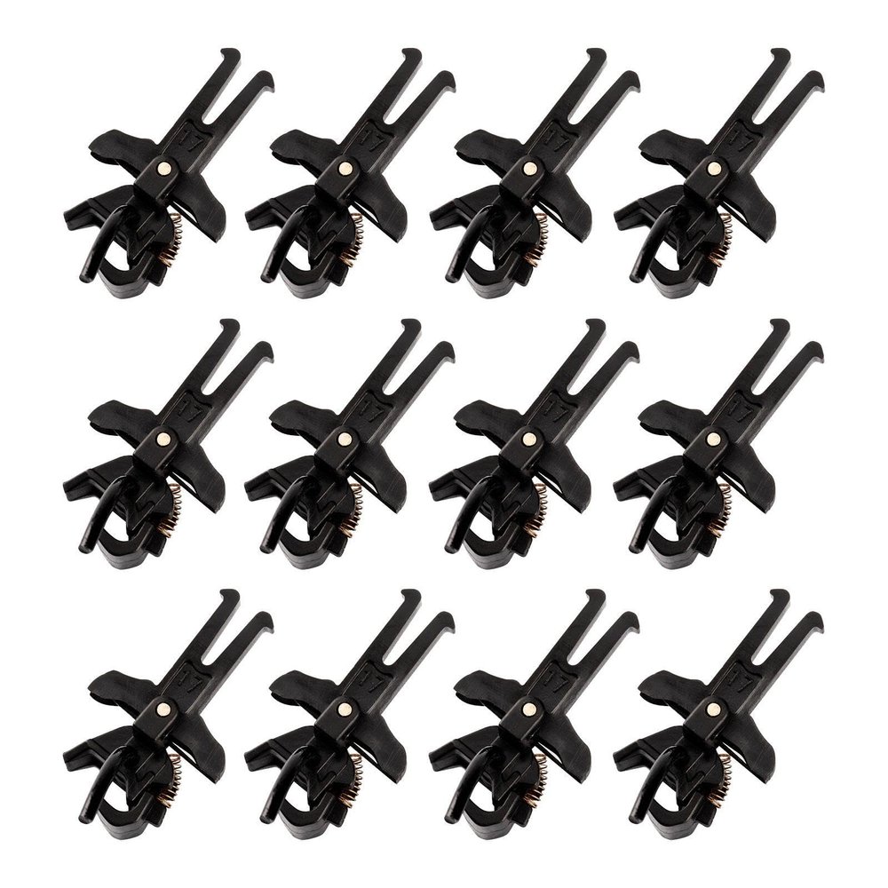 12 Black L Train Couplers for 1:87 HO Model Trains