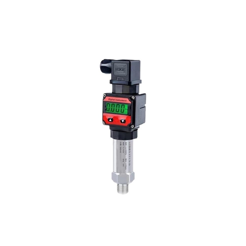 Pressure Sensor with LCD Display, 4–20 mA Output, Vacuum/Underpressure, G1/8, -1 to 1 bar