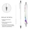 THKVSV Retractable Ballpoint Pen with French Flag, 0.5 mm Tip, for Work and Office, 1 Piece view 4
