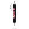 THKVSV Flamingo Donuts with Sprinkles Printed Retractable Ballpoint Pen, Blue, 0.5 mm Tip, for Work and Office, 1 pc view 2