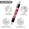 THKVSV Flamingo Donuts with Sprinkles Printed Retractable Ballpoint Pen, Blue, 0.5 mm Tip, for Work and Office, 1 pc view 3