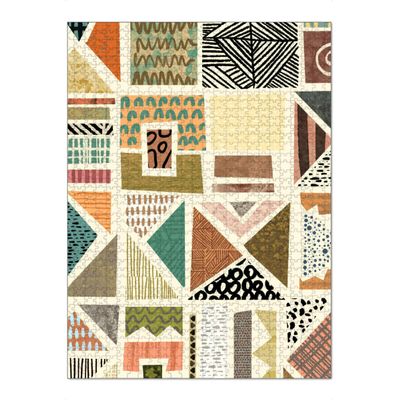 artboxONE XXL Puzzle (1,500 Pieces) Abstract Casa Blanca Art Design - African Cuba Puzzle