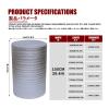 HBOOMOEM Reflective Foil Insulation Roll, Double-Sided Aluminum Heat Shield, Easy to Install, for Roofs, Exterior Walls, Residential and Commercial Use (100 cm/39.4 in, 2.5 cm/0.98 in) view 2