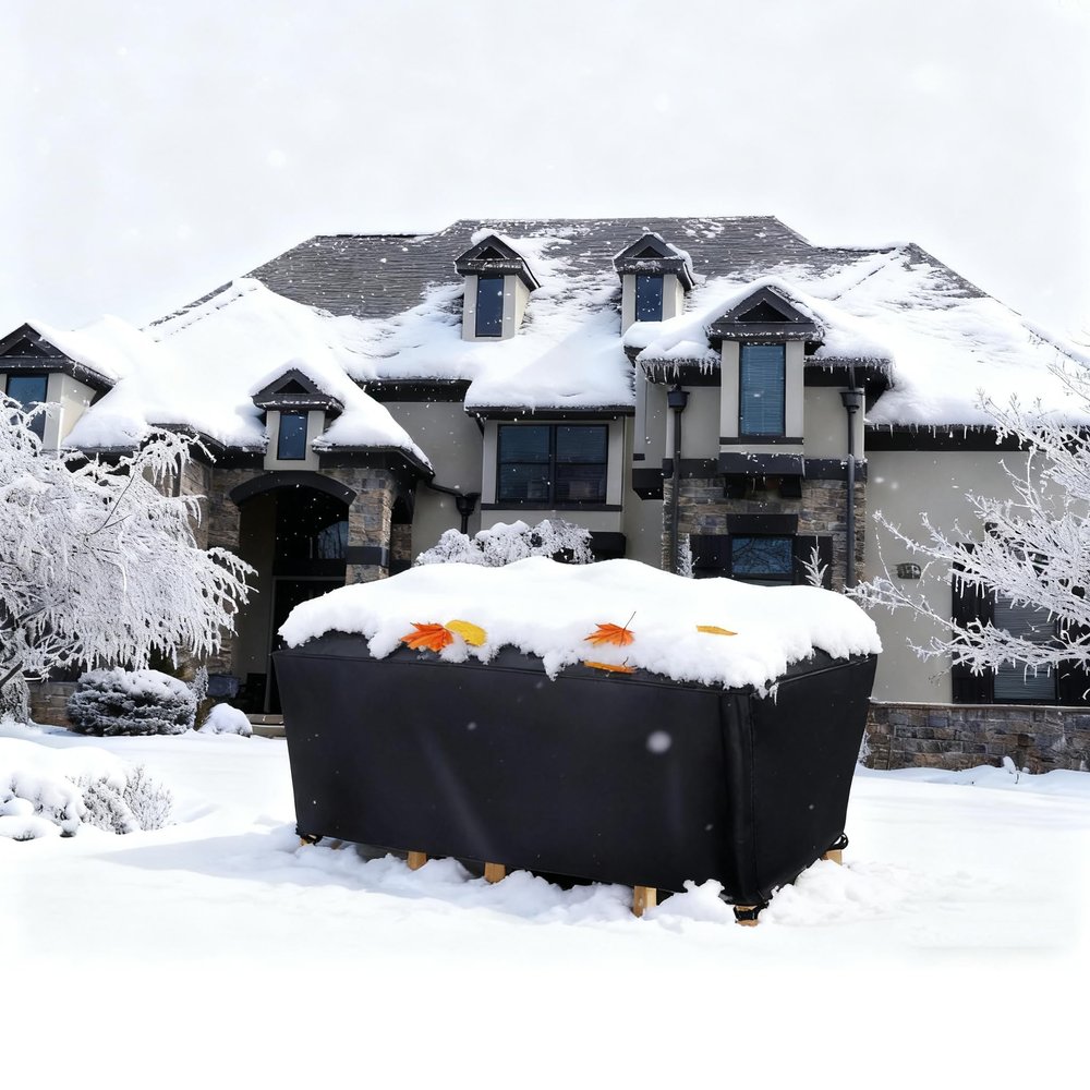 HNBFKD Winter-Ready Patio Furniture Cover, 115 x 60 x 80 cm