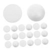 jojofuny 70 White Polystyrene Foam Hemispheres, 5 cm, Lightweight, Easy to Paint and Glue for School and DIY Art Projects view 1