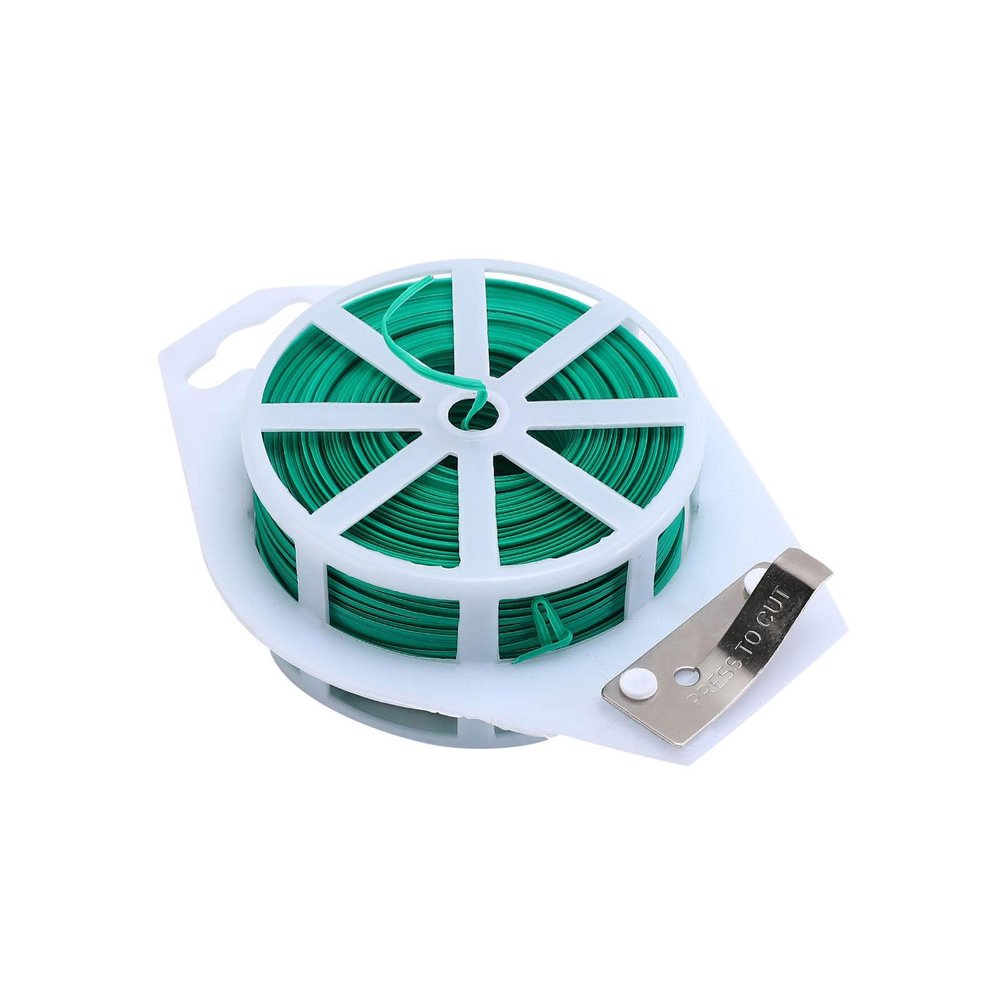 YDJIANCAI Reusable Garden Tie Spool with Integrated Cutter, 98.42 ft/30 m