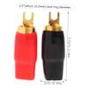 Cabilock Crimp Connectors for Speaker Cables, Flat Spade Terminals view 2