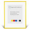 RahmenMax Texas Plastic Picture Frame for 45 x 93 cm Image, Yellow, with Acrylic Glazing view 1