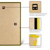RahmenMax Texas Plastic Picture Frame for 45 x 93 cm Image, Yellow, with Acrylic Glazing view 4