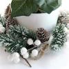 LYXYGMV 16-Piece Christmas Berry Stems, Pine Branches and Artificial Pine Cones, White Holly Spray Wreath Picks for Christmas DIY Decor view 4