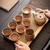 YoeEoay Handmade Asian Ceramic Tea Set, 300 ml Teapot, 6 x 70 ml Cups, Style 3 view 3