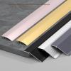 Aluminum Floor Transition Strip, 3-Pack, 0.9 m Each, Matte Black, 7 cm Wide view 2
