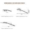 Aluminum Floor Transition Strip, 3-Pack, 0.9 m Each, Matte Black, 7 cm Wide view 4