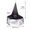 Generic Halloween Party Lace Witch Hat (Blue, One Size) view 2