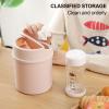 Krmoau Desktop Trash Can with Flip Lid view 3
