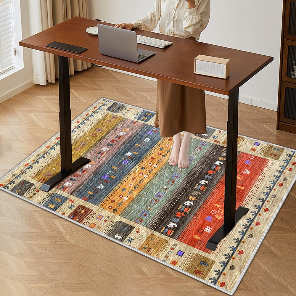 KwuSeug Low-Pile Chair Mat for Hard Floors and Carpets, 90 x 130 cm