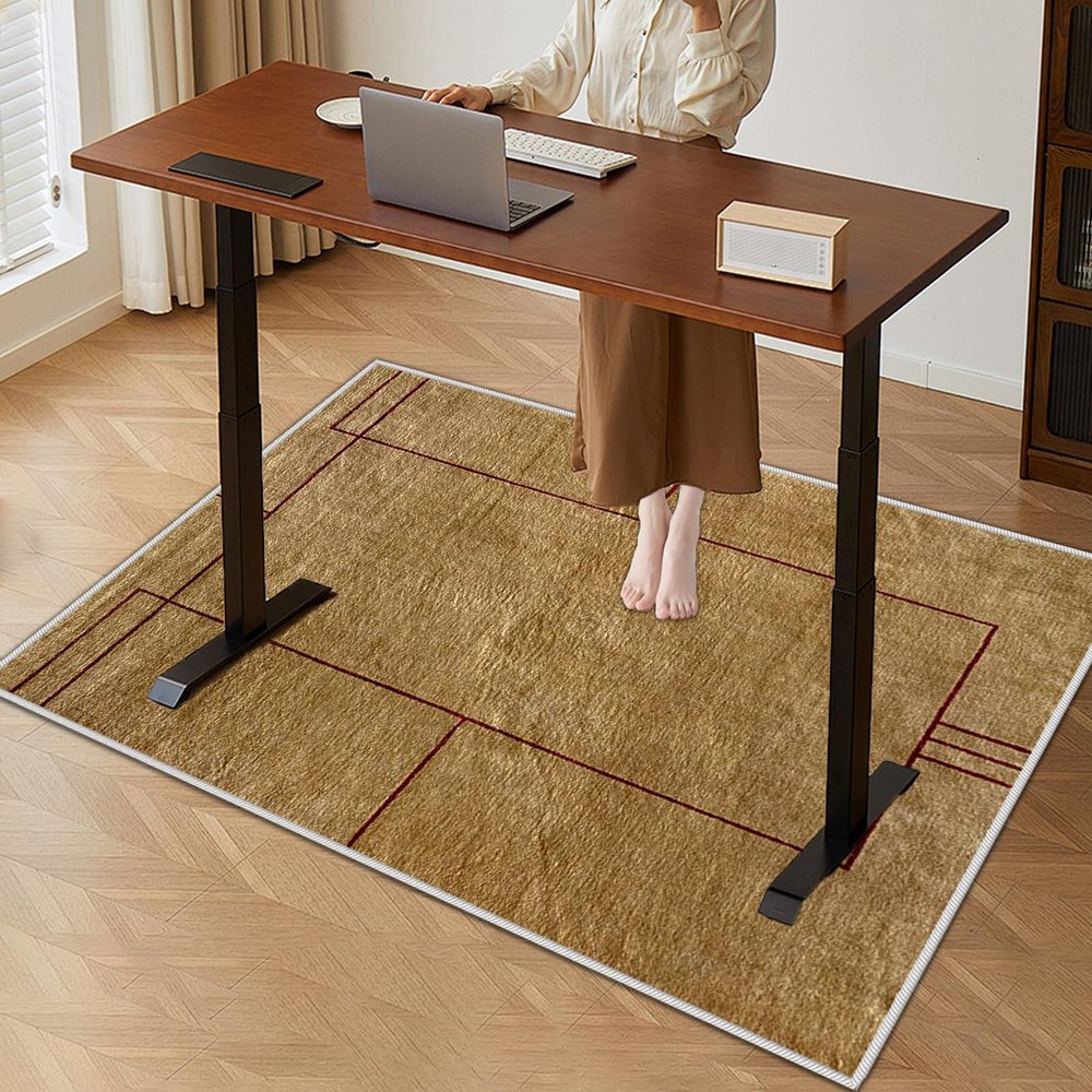 Office Chair Floor Mat 120 x 150 cm, Plush, Non-Slip