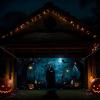 Halloween Garage Door Decoration, Spooky Wall Decor view 2