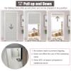 ZIMGOD Folding Sliding Door for Kitchen Cabinets, White, No-Drill, 80 x 125 cm view 2